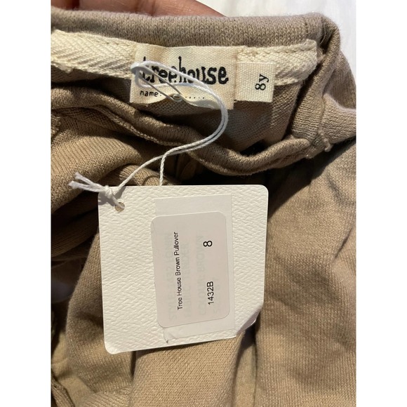 NWT Treehouse Brown Pullover Sz 8 - Picture 3 of 3